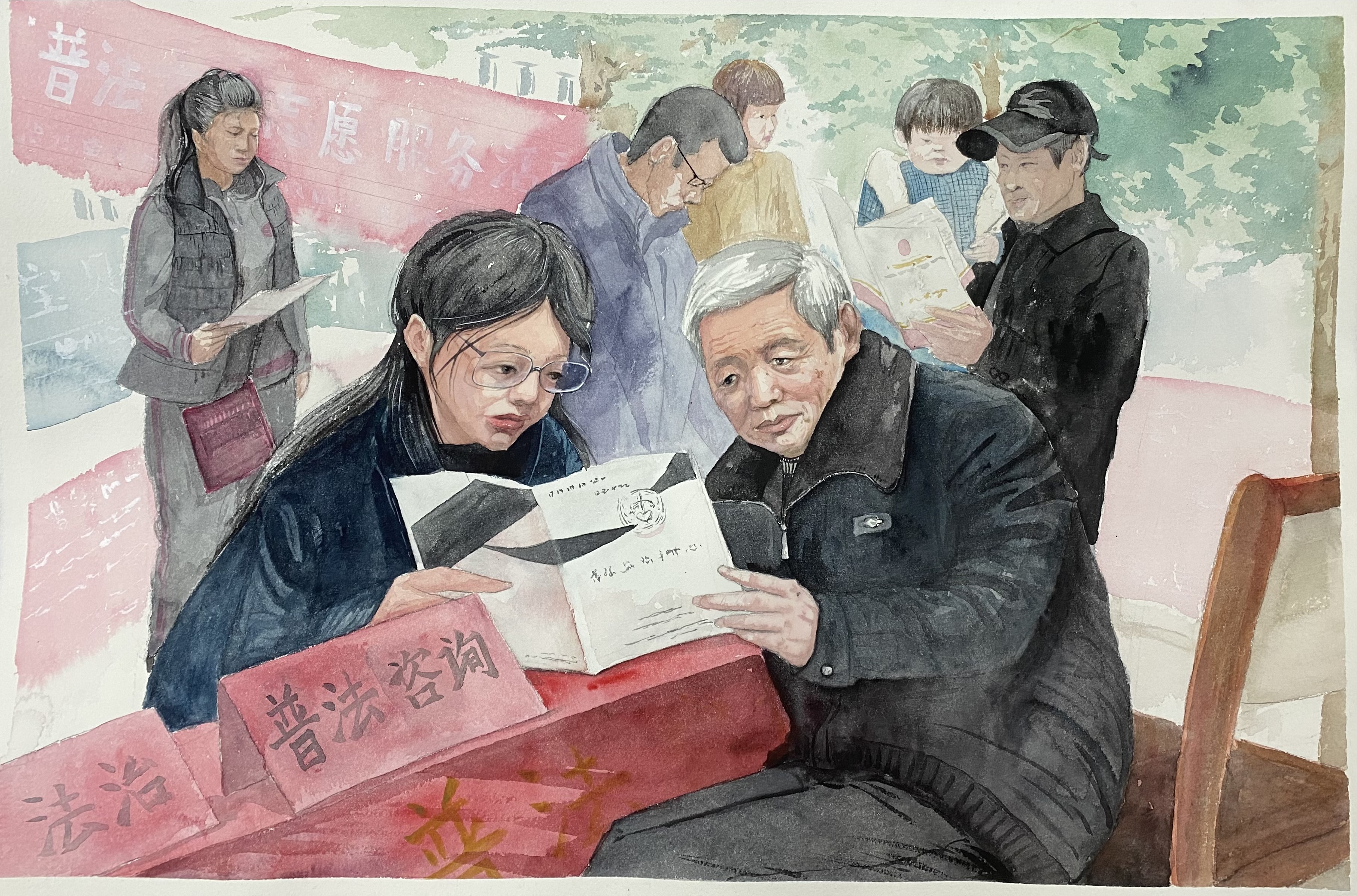 普法志愿服務進社區(qū)